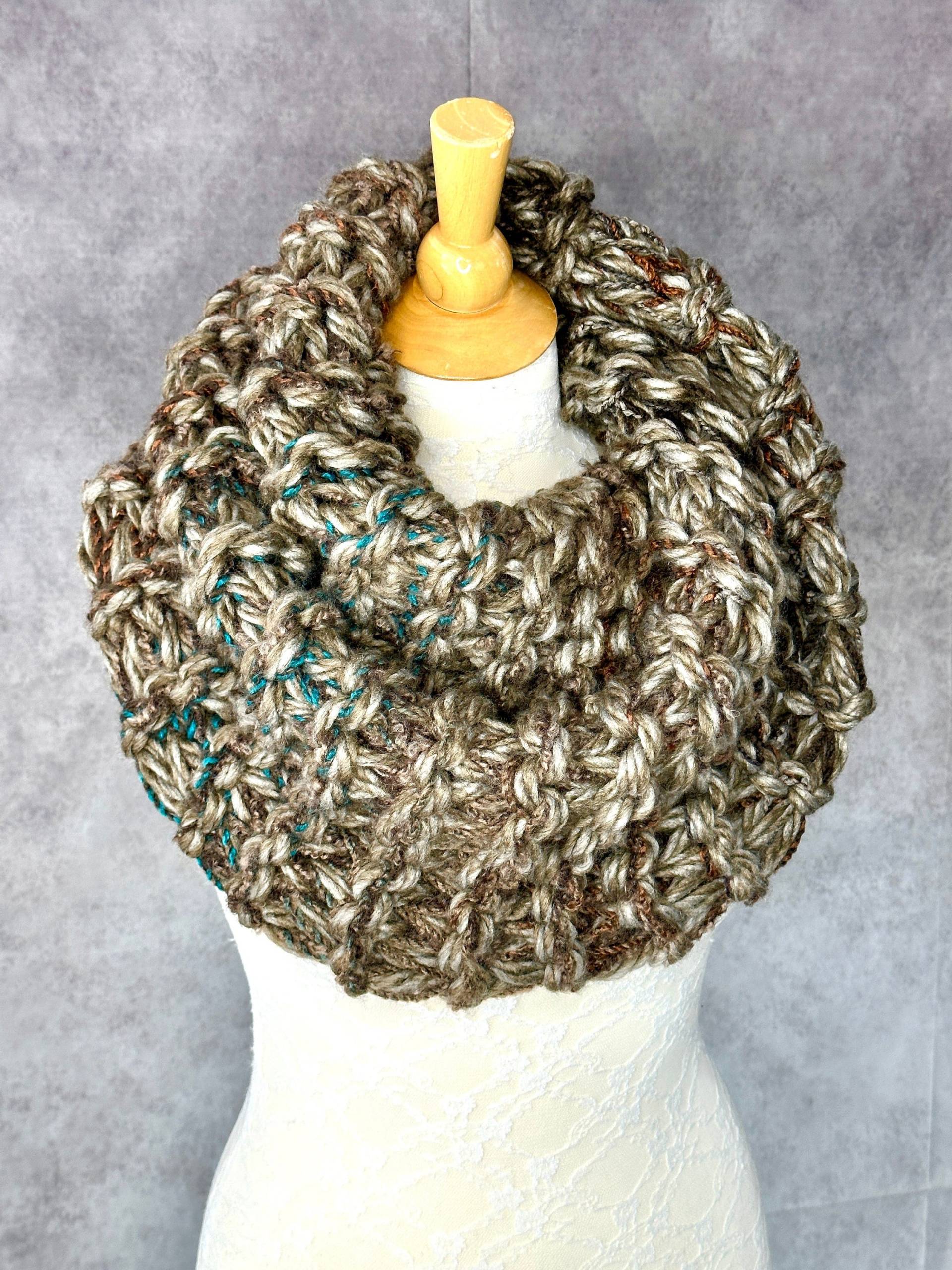 Handgestrickter Loop, Super Grobstrick Infinity Schal, Übergroßer Möbius Hals Und Schulterwärmer, Outlander Geschenk, Geschenk Für Mutter, Tochter von KnitPlayLove