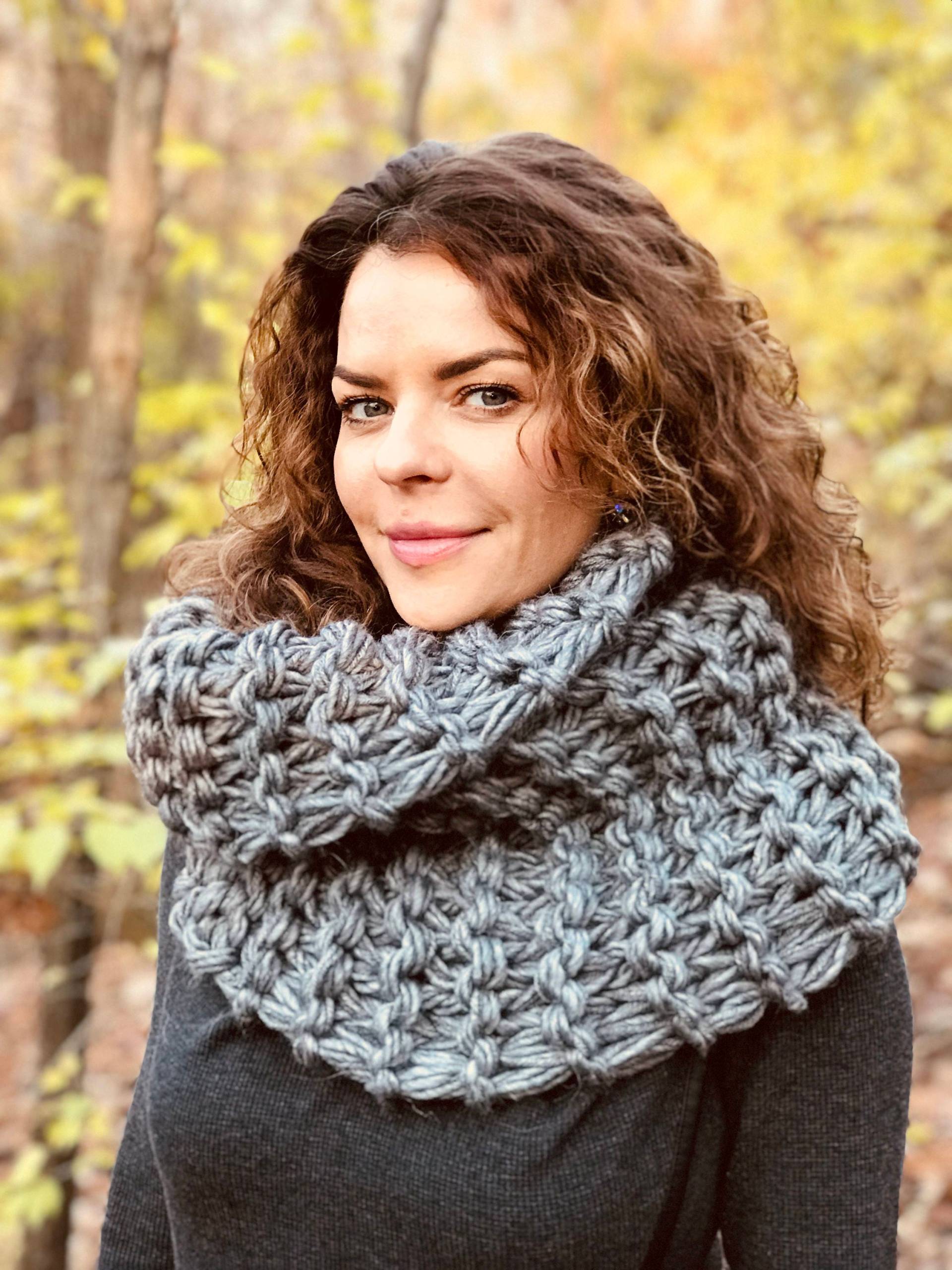 Handgestrickter Oversized Highlands Schal, Alpaka Wolle, Strickgarn, Loop, Halswärmer, Winter, Geschenk Für Frau, Outlander von KnitPlayLove
