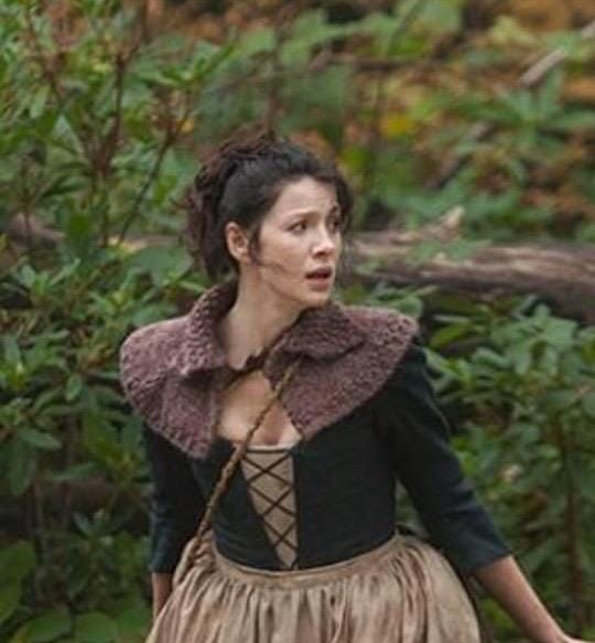 Outlander Cape, Handgestricktes Brauner Kragen, Halswärmer, Schulter-Wrap, Geschenk, Geschenk Für Mutter, Cosplay von KnitPlayLove