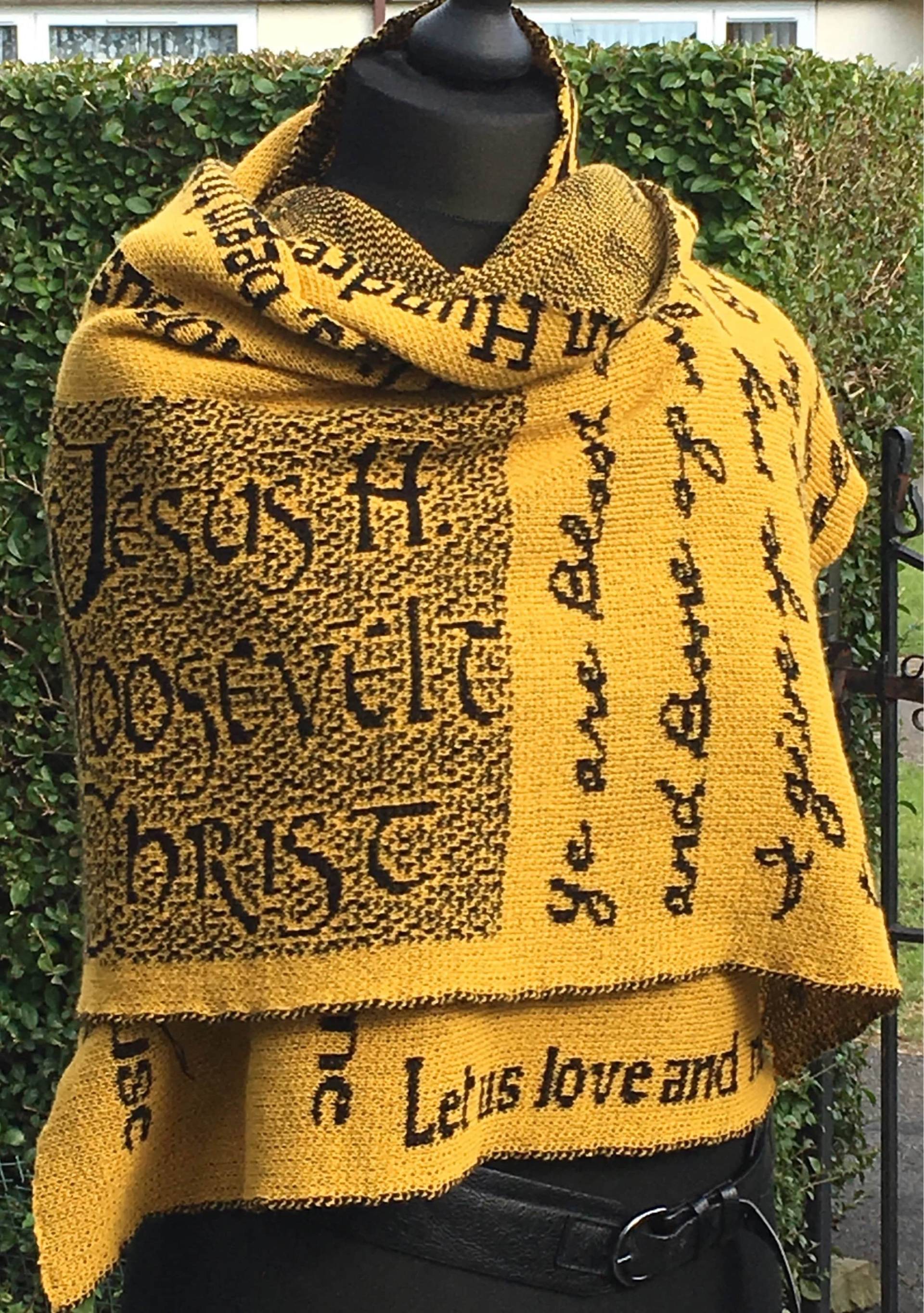 Amber/Schwarz, Outlander Inspiriert, Dinna Fash, Strickschal, Strickmode, Schal, Vegan Freundlich Amber/Schwarz, Outlander Inspiriert, Dinna Fash, Strickschal, Strickmode, Schal, Vegan Freundlich von KnitWitsBySabine