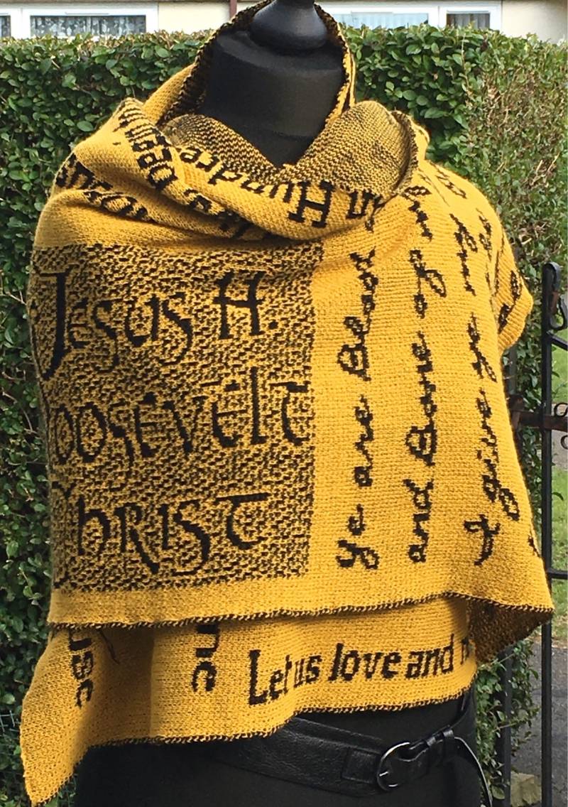 Amber/Schwarz, Outlander Inspiriert, Dinna Fash, Strickschal, Strickmode, Schal, Vegan Freundlich Amber/Schwarz, Outlander Inspiriert, Dinna Fash, Strickschal, Strickmode, Schal, Vegan Freundlich von KnitWitsBySabine