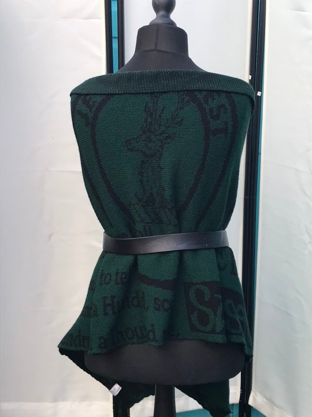 Flaschengrün/Schwarz, Outlander Inspiriert, Dinna Fash, Strickschal, Schal, Vegan Freundlich Flaschengrün/Schwarz, Outlander Inspiriert, Dinna Fash, Strickschal, Schal, Vegan Freundlich von KnitWitsBySabine
