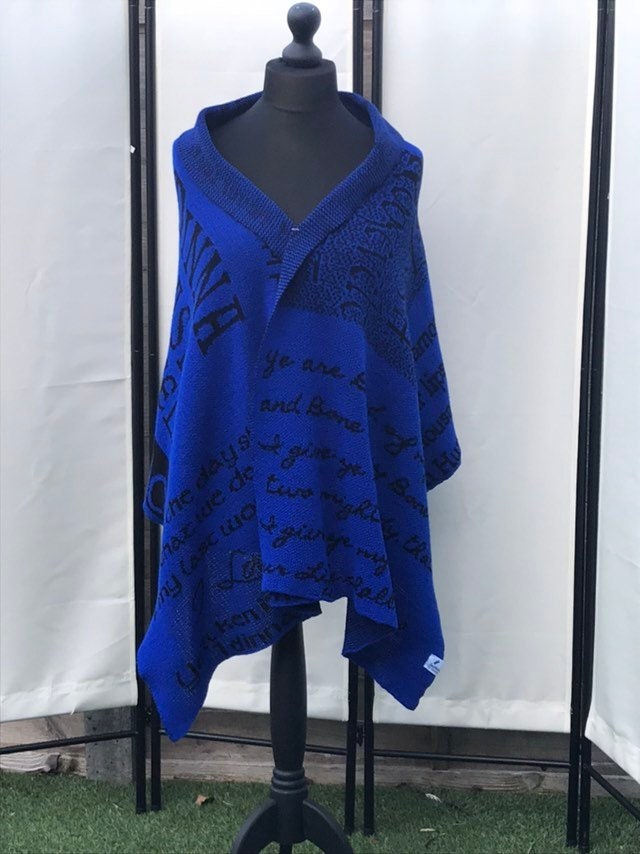 Royalblau/Schwarz, Outlander Inspiriert, Dinna Fash, Strickmode, Schal, Vegan Freundlich Royalblau/Schwarz, Outlander Inspiriert, Dinna Fash, Strickmode, Schal, Vegan Freundlich von KnitWitsBySabine