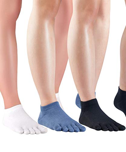 Knitido 3er Sparpack Sneaker-Zehensocken Everyday Essentials aus Baumwolle, Unisex, Größe:39-42, Farbe:Mix 1 von Knitido