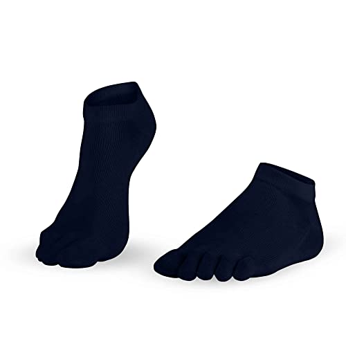 Knitido Dr. Foot® Silver Protect | Antimikrobielle Sneaker Zehensocken mit Silberfäden für Damen und Herren, gegen Schweiß und Fußpilz-Infektionen, Größe:35-38, Farbe:Navy (006) von Knitido