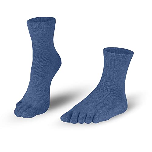 Knitido Essentials Midi, halb hohe Zehensocken aus 85% Baumwolle, für jeden Tag, für Damen und Herren, Größe:35-38, Farbe:Dull Blue (802) von Knitido