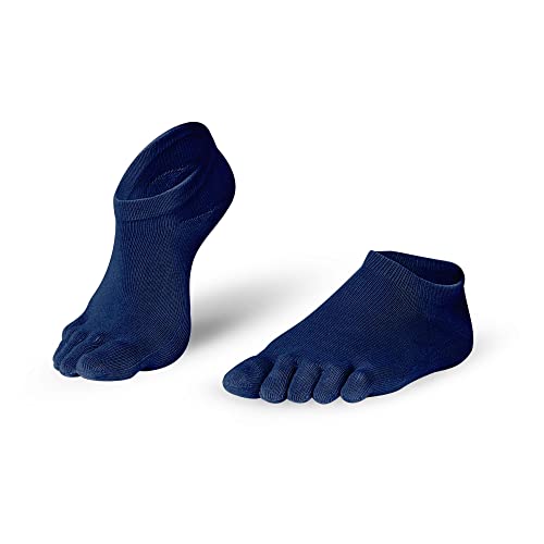 Knitido Essentials Sneaker, Zehensocken Unisex, für jeden Tag, 85% Baumwolle, in schwarz und 6 weiteren Farben, Größe:39-42, Farbe:Navy (806) von Knitido