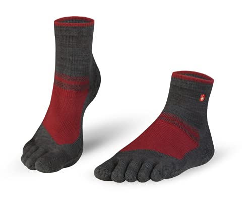 Knitido Outdoor Midi Zehensocken, kurze atmungsaktive Wandersocken für Damen und Herren von Knitido