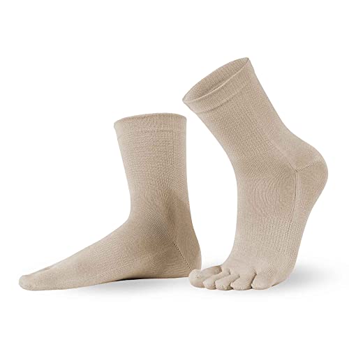 Knitido Seidensocken Silkroad Midi, Zehensocken aus Seide, Größe:35-38, Farbe:Beige (007) von Knitido