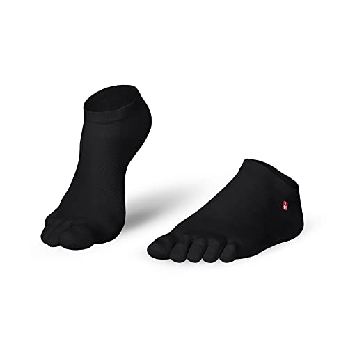 Knitido Track & Trail Ultralite Fresh Zehensocken-Sneaker Unisex, Größe:43-46, Farbe:Anthrazit (642) von Knitido