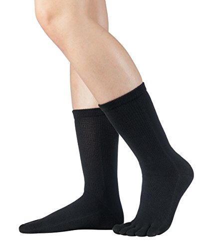 Knitido wadenlange Zehensocken aus Baumwolle Essentials, 9 Farben, Unisex, Größe:35-38, Farbe:Braun (005) von Knitido