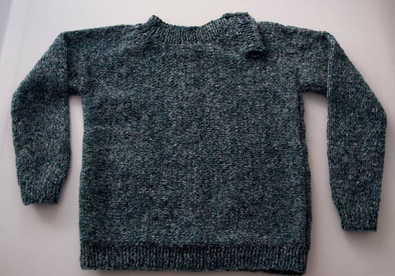Handgestrickte Jungen Jumper Mit Placket Für 2 Jahre Alt von KnitterScarlet