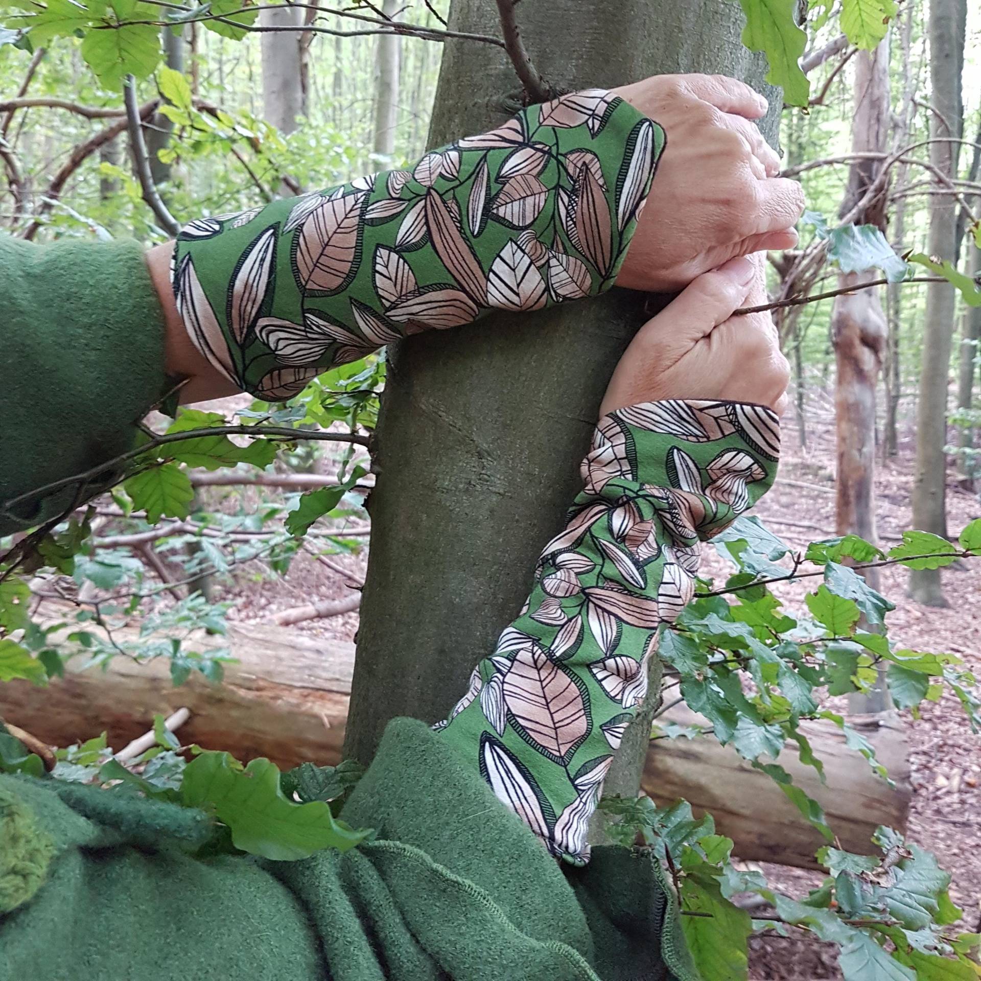 Pulswärmer Aus Viskose-Jersey von Knitterkittel