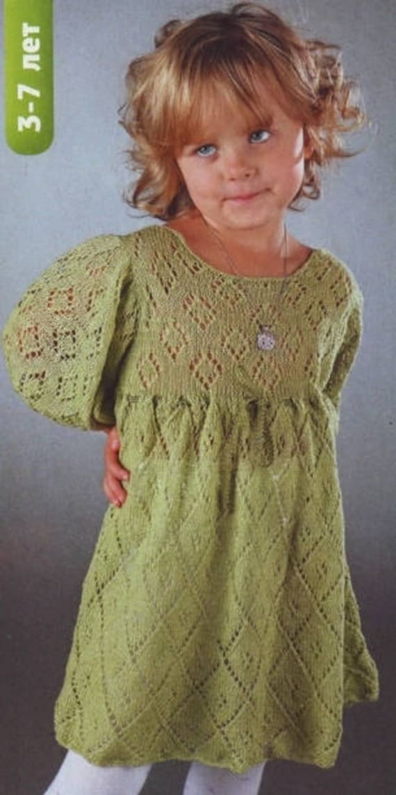 Kinderkleid, Strickkleid, Baumwoll-Kinderkleid, Sommer-Kinderkleid, Ein Geschenk Für Sie Kinderkleid, Strickkleid, Baumwoll-Kinderkleid, Sommer-Kinderkleid, Ein Geschenk Für Sie von KnittingAlexBoutique