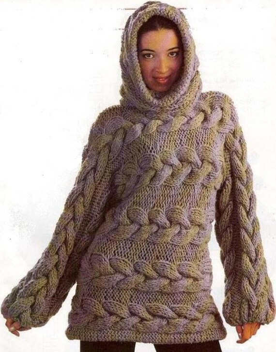 Pullover Mit Kapuze, Damenpullover, Handgestrickt Pullover, Winterpullover, Ein Geschenk Für Sie, Schöner Eleganter Pullover Mit Kapuze, Damenpullover, Handgestrickt Pullover, Winterpullover, Ein Geschenk Für Sie, Schöner Eleganter von KnittingAlexBoutique
