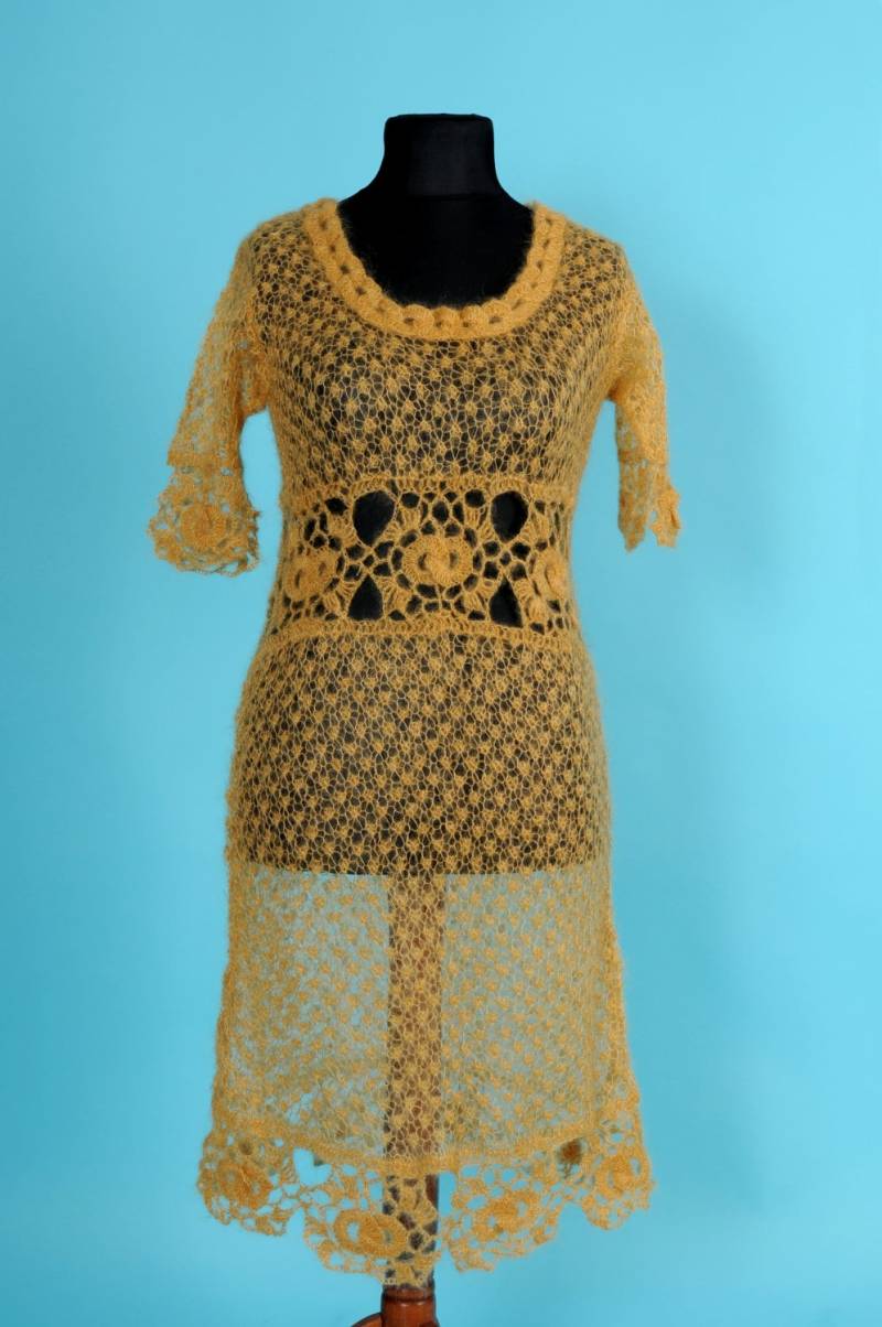 Kleid „Bernstein Traum" von KnittingByRasuva