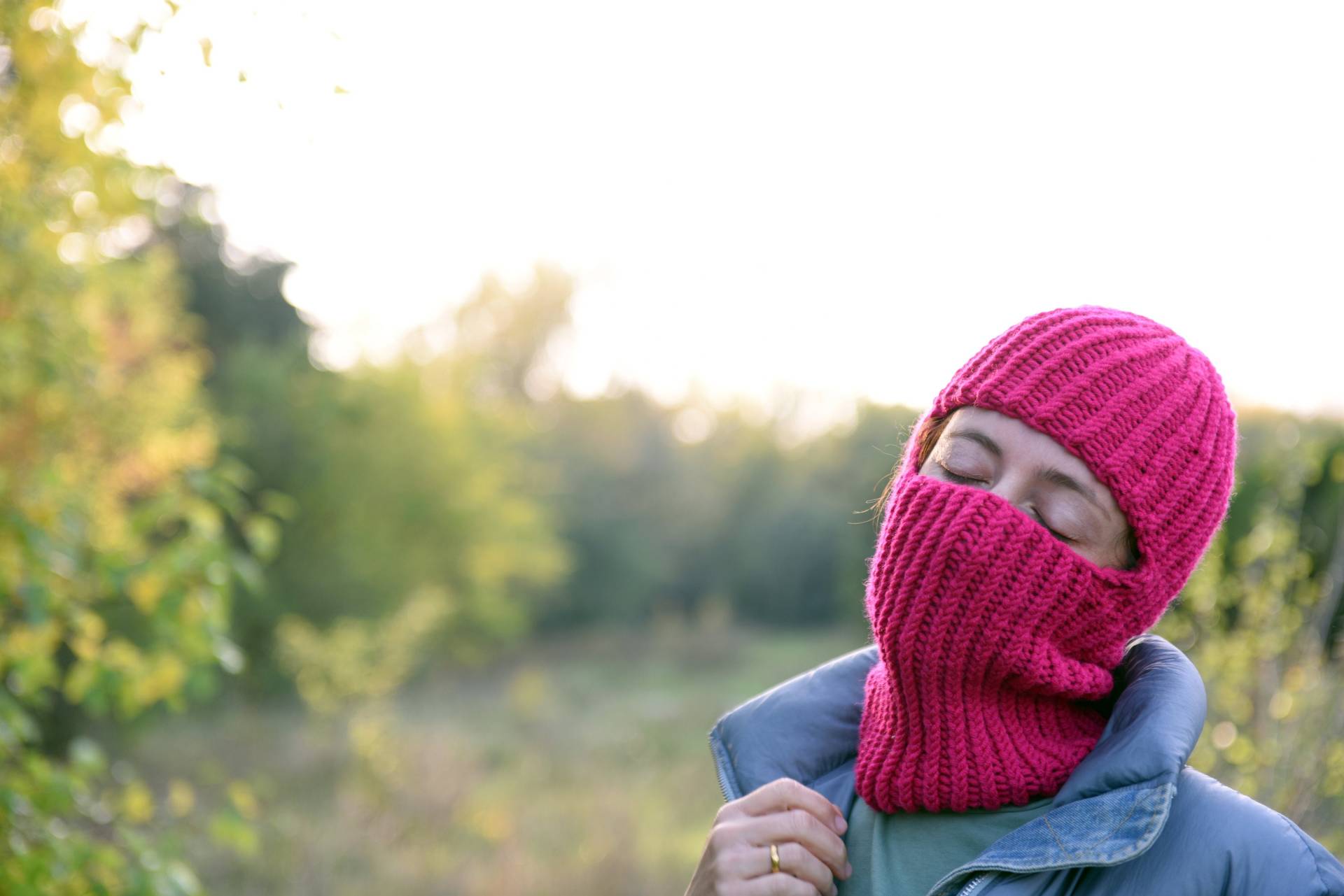 Rosa Wolle Handgestrickte Balaclava Für Erwachsene, Gratis Größe Skihelm von KnittingNinjasLab