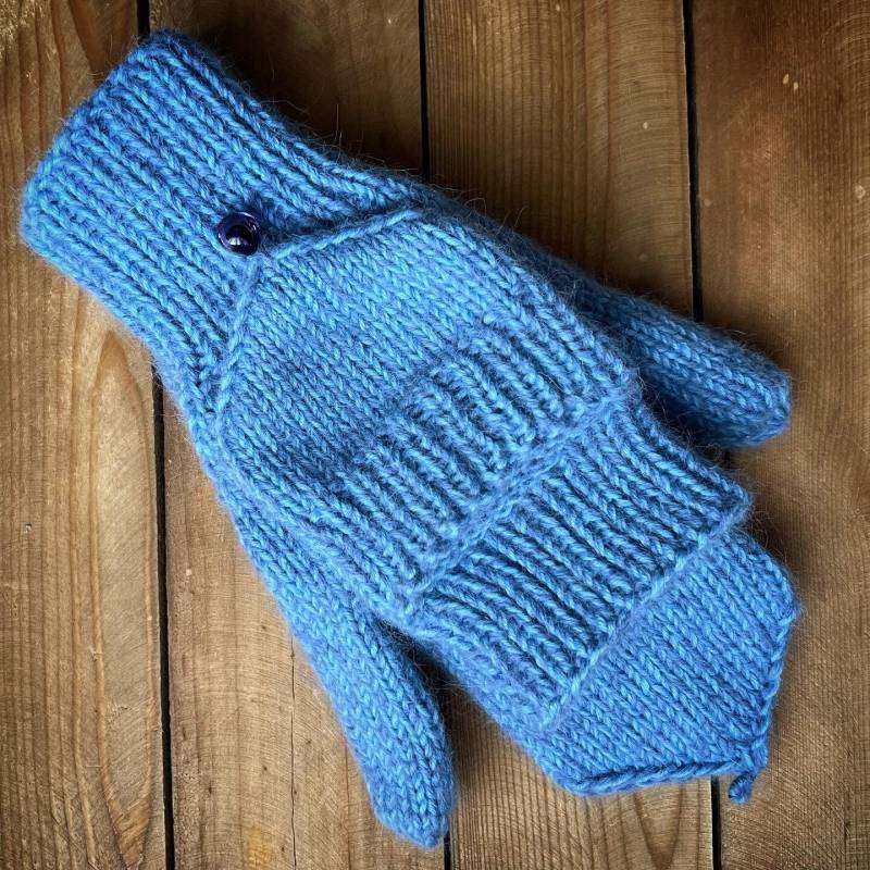 100% Merino-Woll-Fäustlinge, Die Zu Wärmern Transformierbar Sind von KnittingStoriesCa