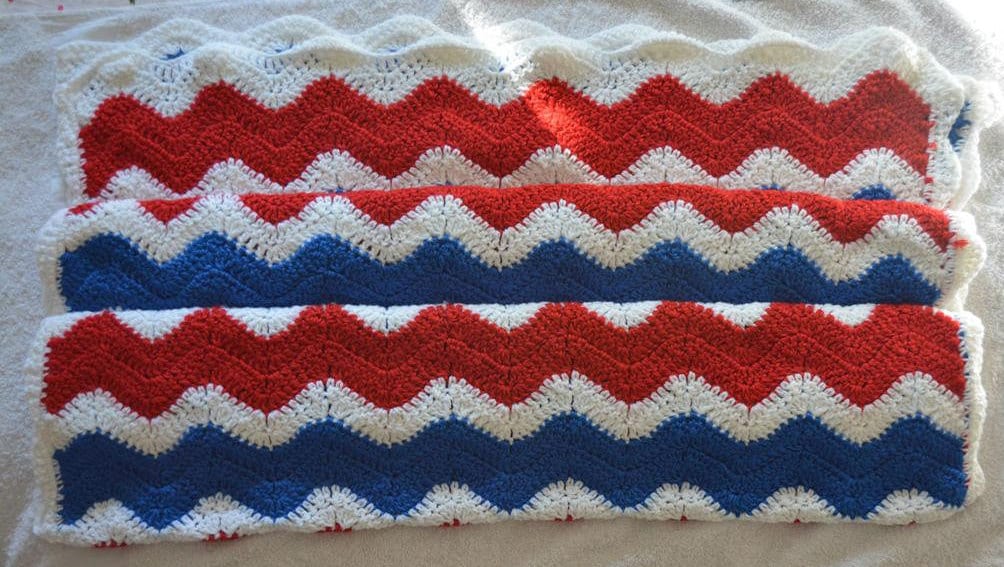 Willkommen Usa _ Rechteckige Decke von KnittyMani