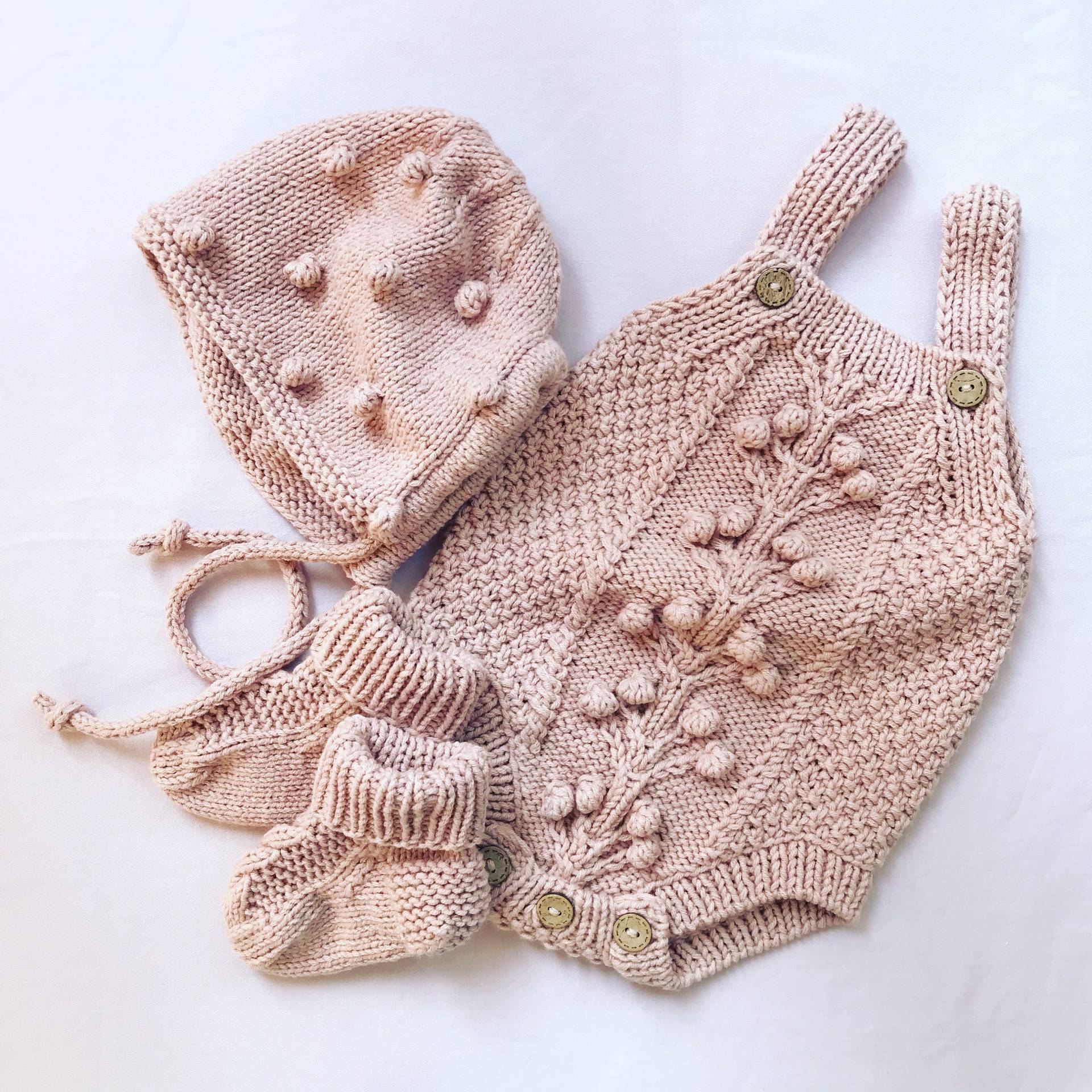 Baby Strampler Set Stricken Strick Body Mädchen Outfit Für Den Frühling Und Sommer von Knitwearofistanbul