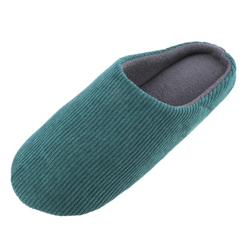 Knixmax Damen Hausschuhe Memory Foam Winter Warme Pantoffeln Bequeme rutschfeste Leicht Home Slipper Grün 40/41EU von Knixmax