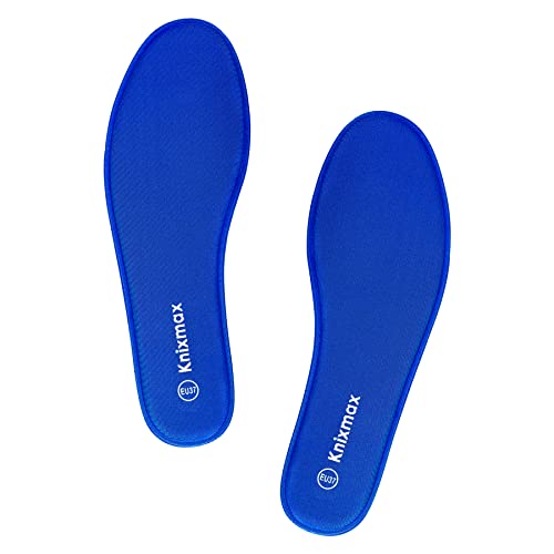 Knixmax Memory Schaum Einlegesohlen für Damen - Weich Einlagen Komfort Schuheinlagen für Sport, Freizeit und Beruf - für Sneaker, Wanderschuhe, Arbeitsschuhe - Frauen Marineblau 40 EU von Knixmax