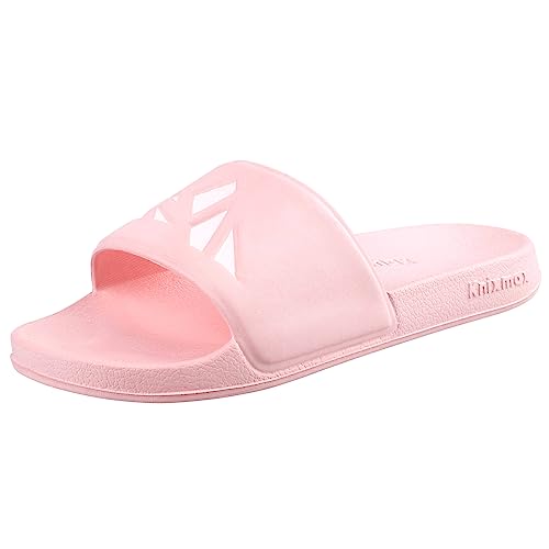 Knixmax Herren Damen Dusch- & Badeschuhe Offene Sandalen Leicht Anti-Rutsch Shower Hausschuhe Strand Aqua Schuhe Unisex-Erwachsene Slip-on Pink 38/39 EU von Knixmax