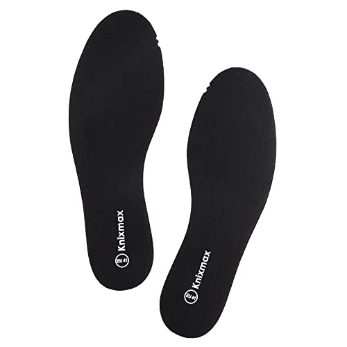 Knixmax Memory Foam Einlegesohlen Dünn Weich Schuheinlagen Komfort Einlagen Schuhsohlen Sohlen für Schuhe Damen Schwarz 36.5 EU von Knixmax