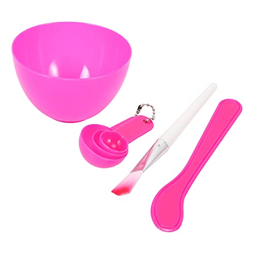 Knnuey DIY Hausgemachte Maske Schüssel Löffel Pinsel Geräte Set Rosa von Knnuey