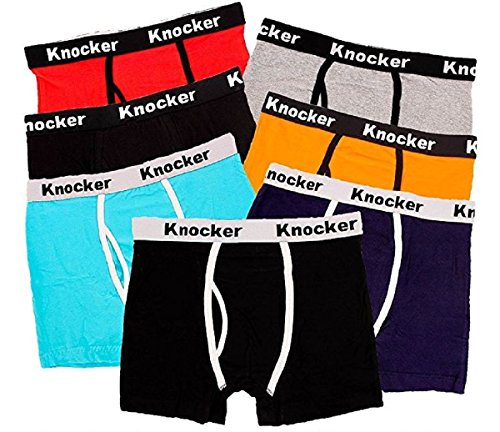 Knocker Herren-Boxershorts, Stretch-Baumwolle, 4 Stück Gr. M, sortiert von Knocker
