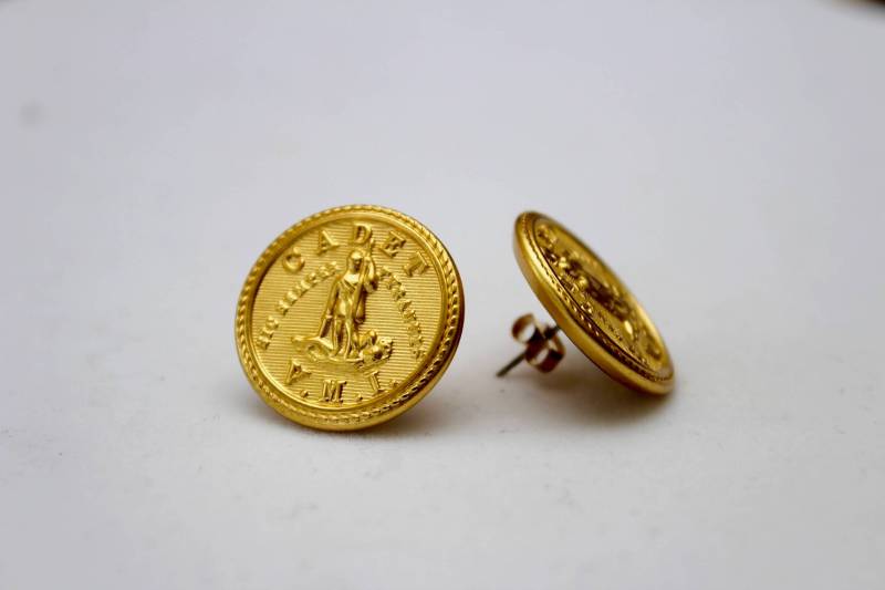 Vmi Large Oder Small Button Ohrstecker Vmi Large Oder Small Button Ohrstecker von KnopfArt