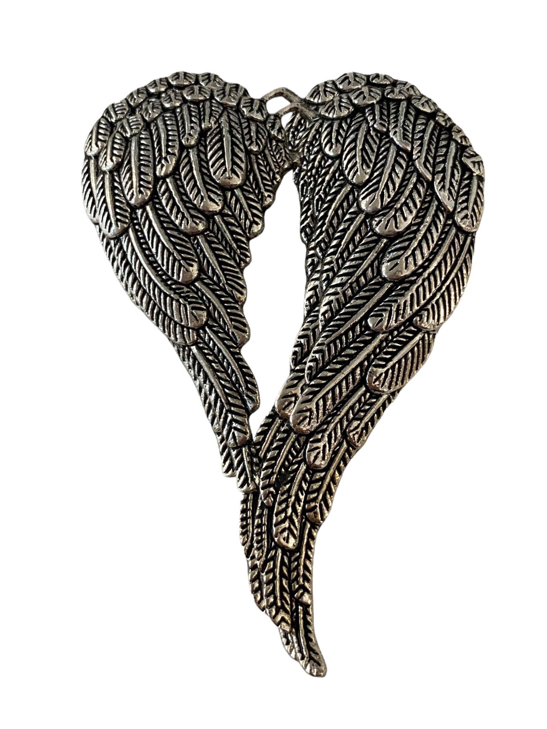 9 Engelsflügel Zur Gestaltung Broschen, Anhängern...in Altsilber, Vintage Look, 75mm, Für Schmuckgestaltung, Schmuckteile 9 Engelsflügel Zur Gestaltung Broschen, Anhängern...in Altsilber, Vintage Look, 75mm, Für Schmuckgestaltung, Schmuckteile von Knopfidee