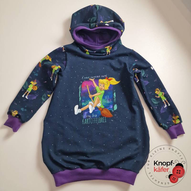 Hoodiekleid "Bibi Blocksberg" - Kartoffelbrei von Knopfkaefer