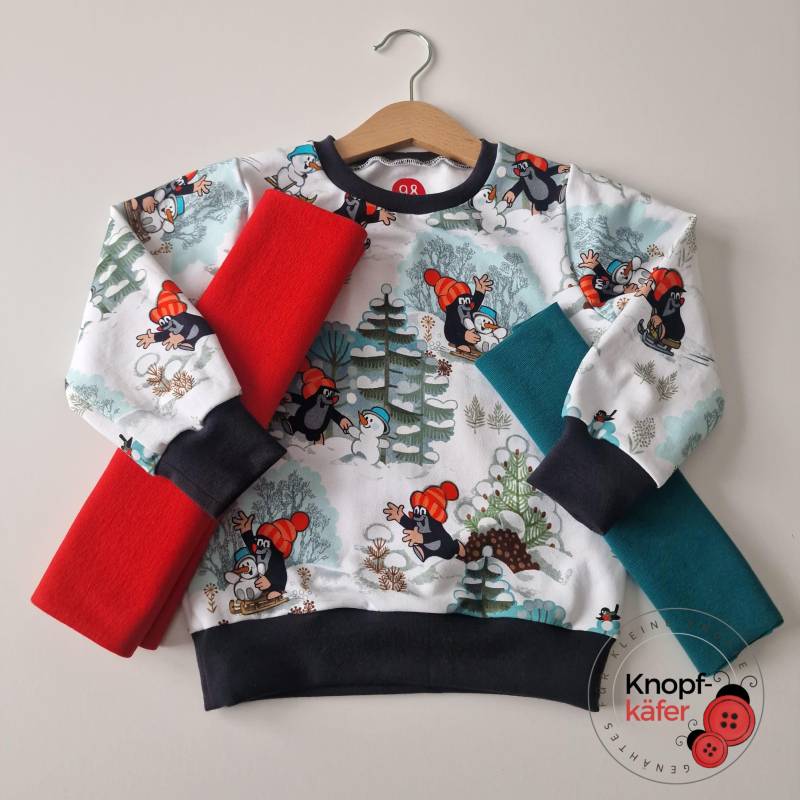 Kuschelig Weicher Winterpullover Mit Dem Kleinen Maulwurf von Knopfkaefer