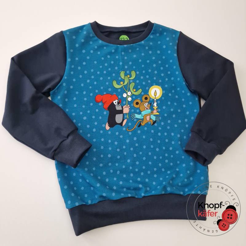 Pullover "Der Kleine Maulwurf - Mistelzweig" von Knopfkaefer