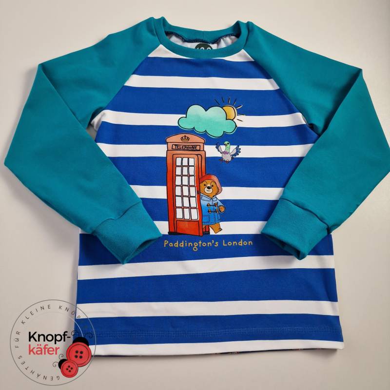 Raglan-Pullover Paddington's London - Telephone von Knopfkaefer