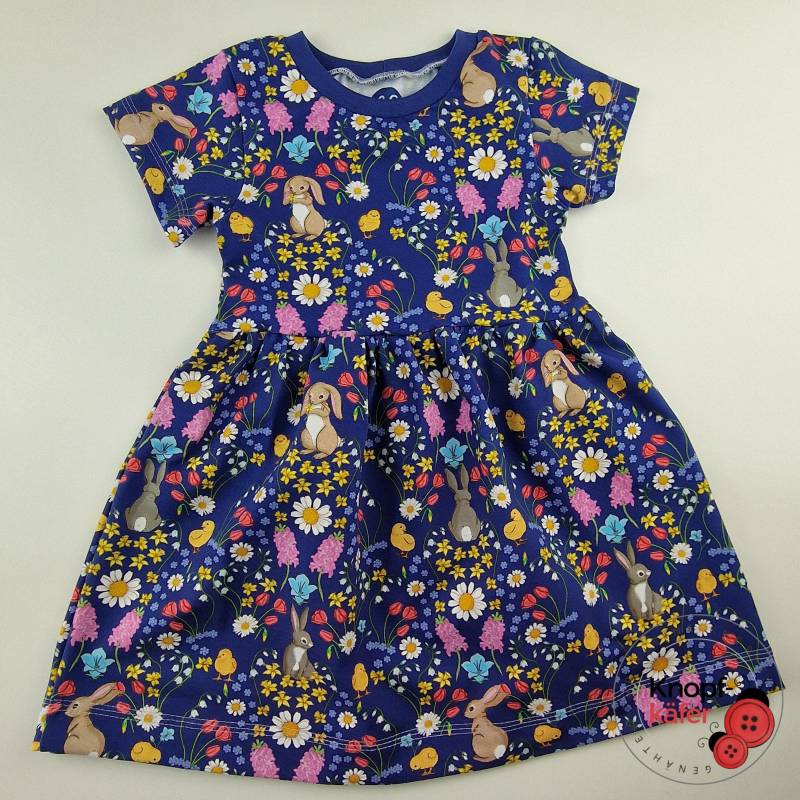 Sommerkleid - Belle & Boo "Bluebells & Tulips" Lila von Knopfkaefer