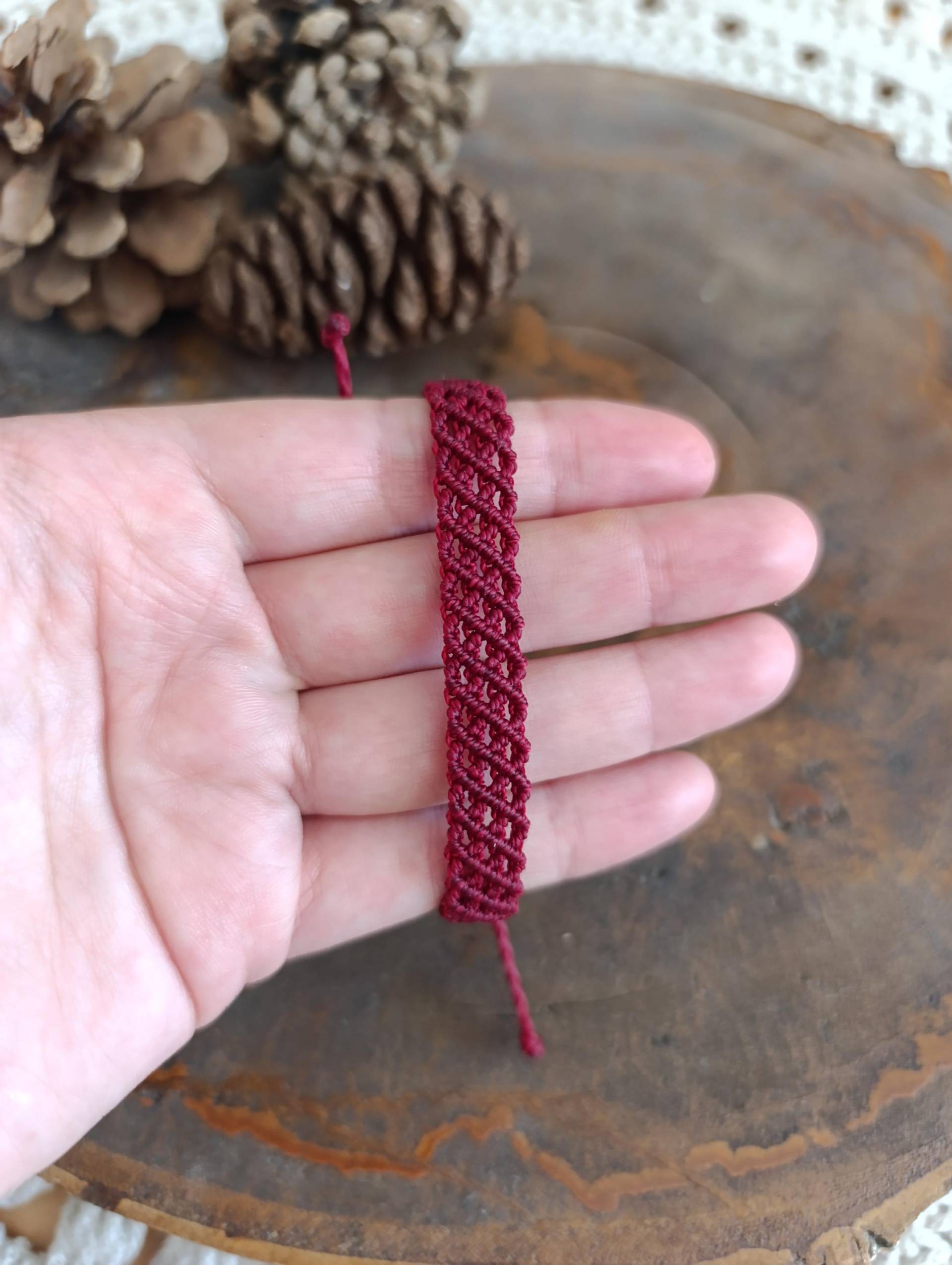 Makramee Armband - Personalisierung Durch Farbe Boho Stil von KnorrArtStudio