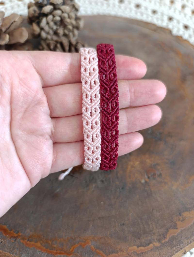 Makramee Herz Armband - Personalisierung Durch Farbe Boho Stil von KnorrArtStudio