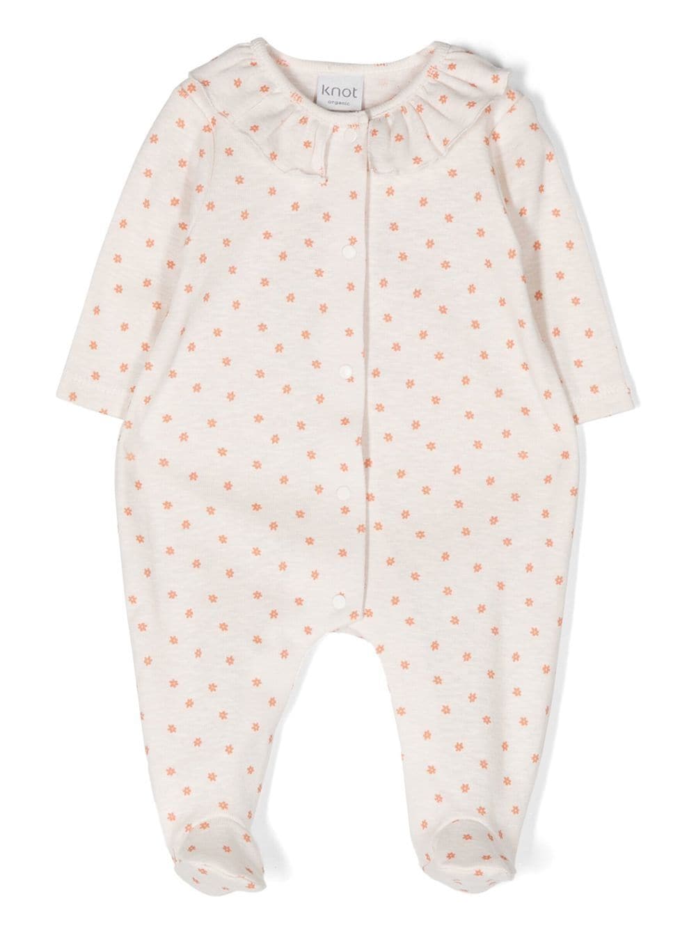 Knot Aurora Pyjama mit Blumen-Print - Nude von Knot