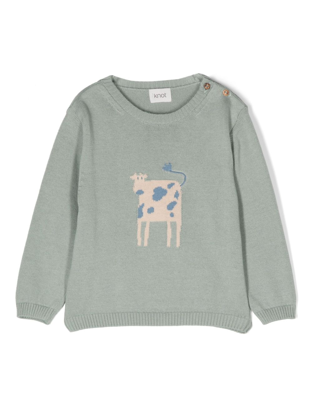 Knot Cow Pullover - Grau von Knot