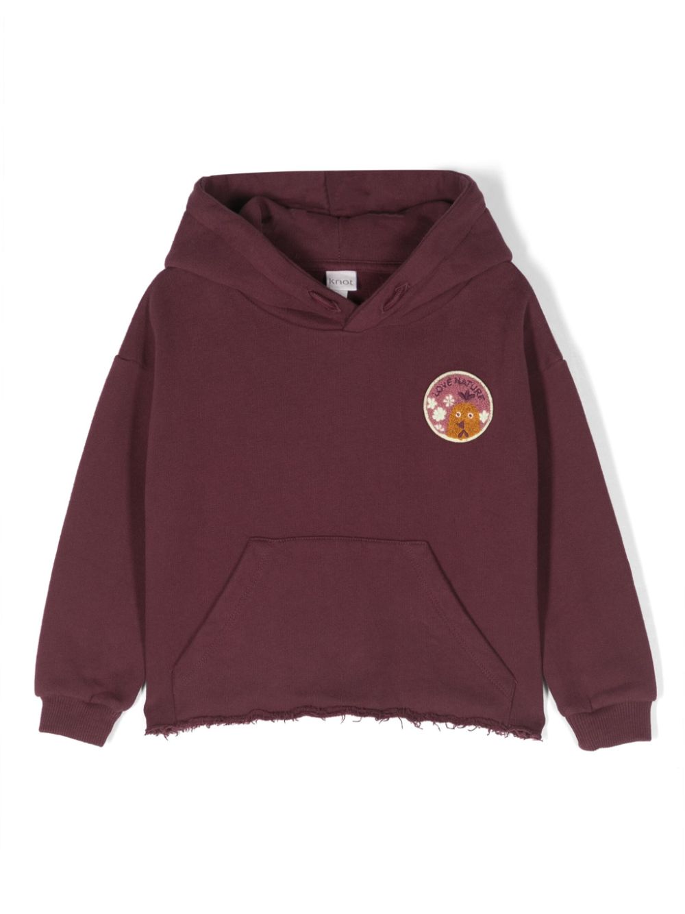 Knot Jacinta Hoodie mit Logo-Applikation - Violett von Knot