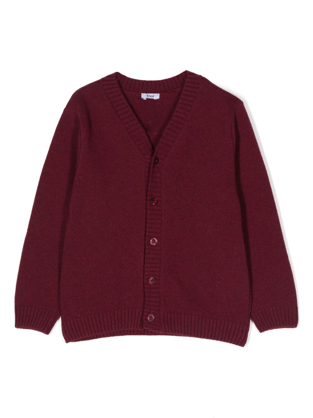 Knot Leopold Cardigan aus Merinowolle - Rot von Knot