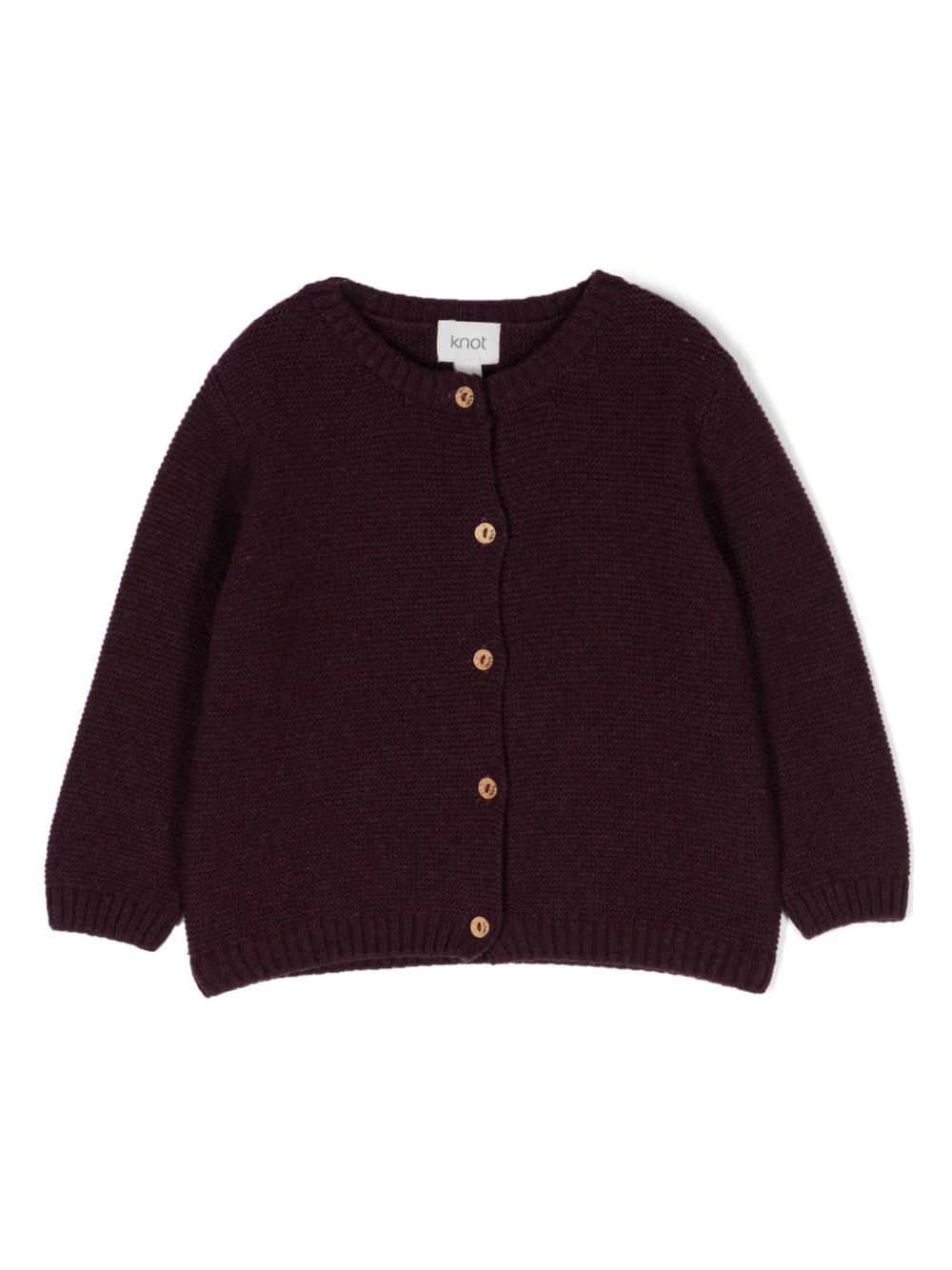 Knot Gerippter Samantha Cardigan - Rot von Knot