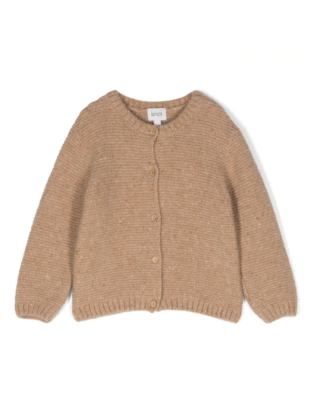 Knot Melierter Samantha Cardigan - Braun von Knot