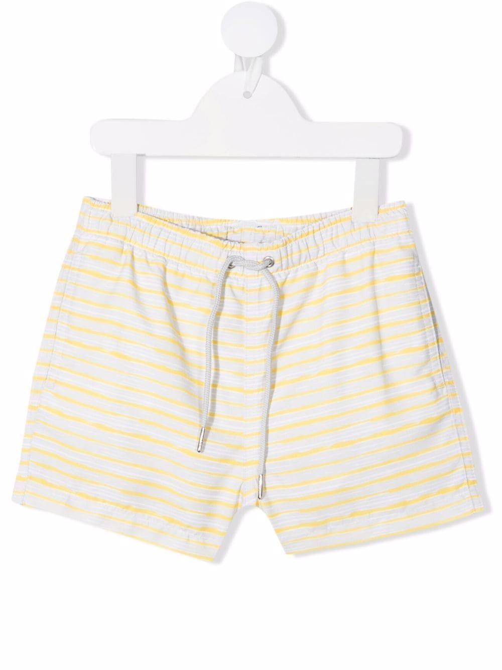 Knot Gestreifte Badeshorts - Gelb von Knot