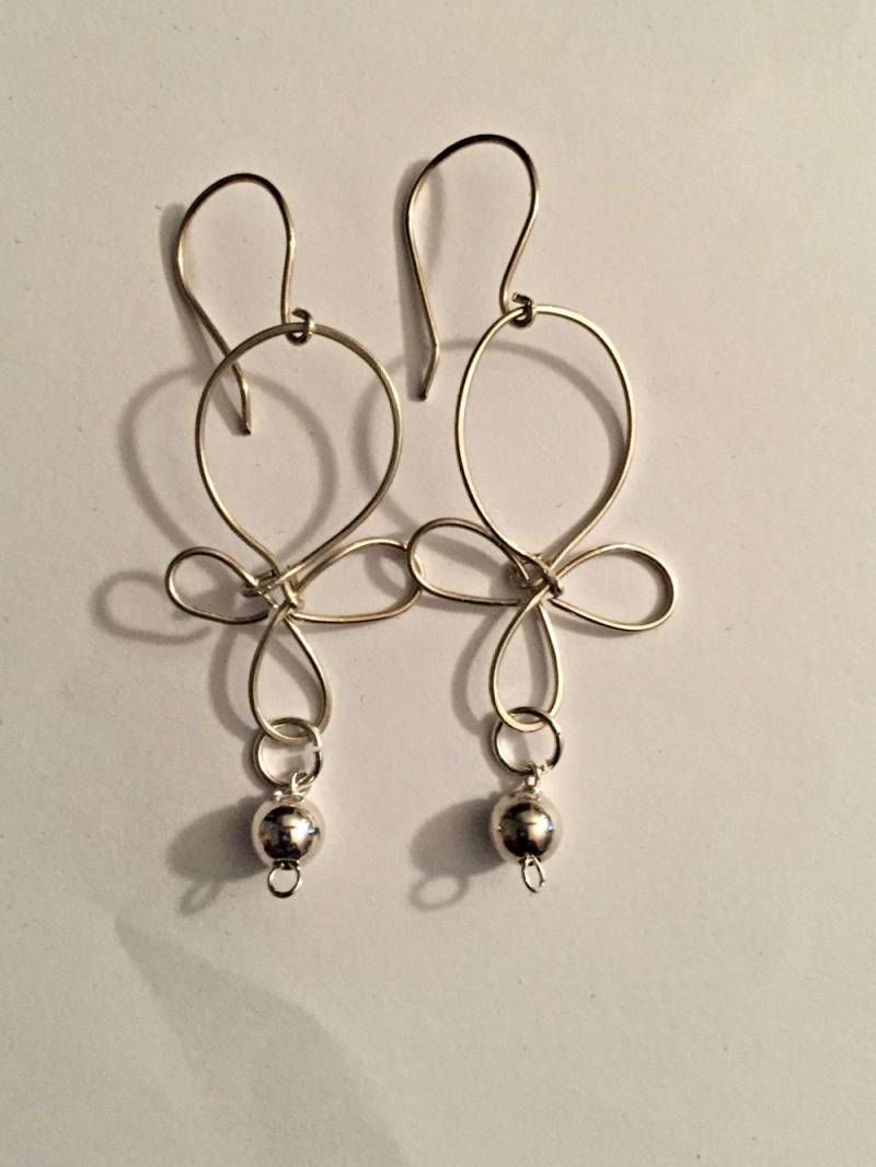 Sterling Silber Ohrringe, Drahtohrringe - Wire Earrings 925 Sterlingsilber Sterling Silber Ohrringe, Drahtohrringe - Wire Earrings 925 Sterlingsilber von KnotObsoleteDesign