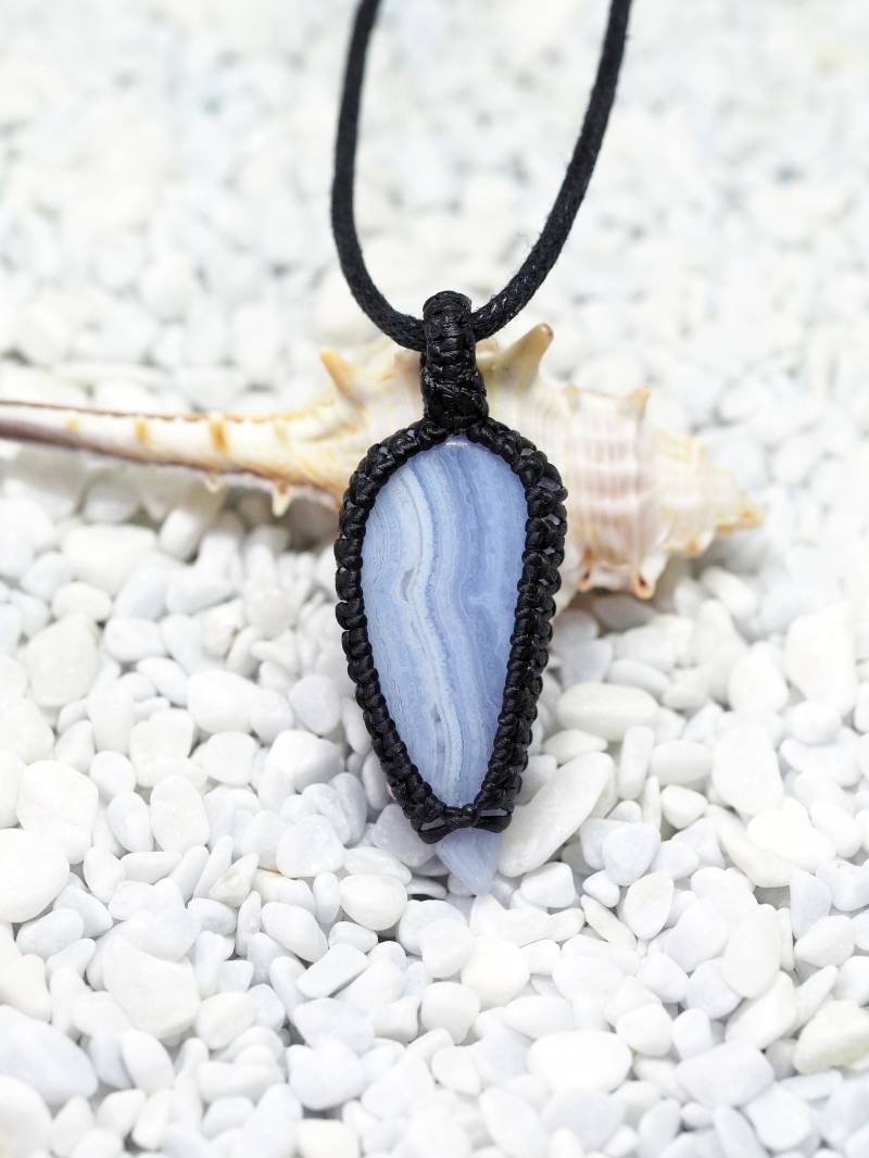 Zahn/Klaue Blaue Spitze Achat Anhänger Zahn/Klaue Blaue Spitze Achat Anhänger von KnotRocks2