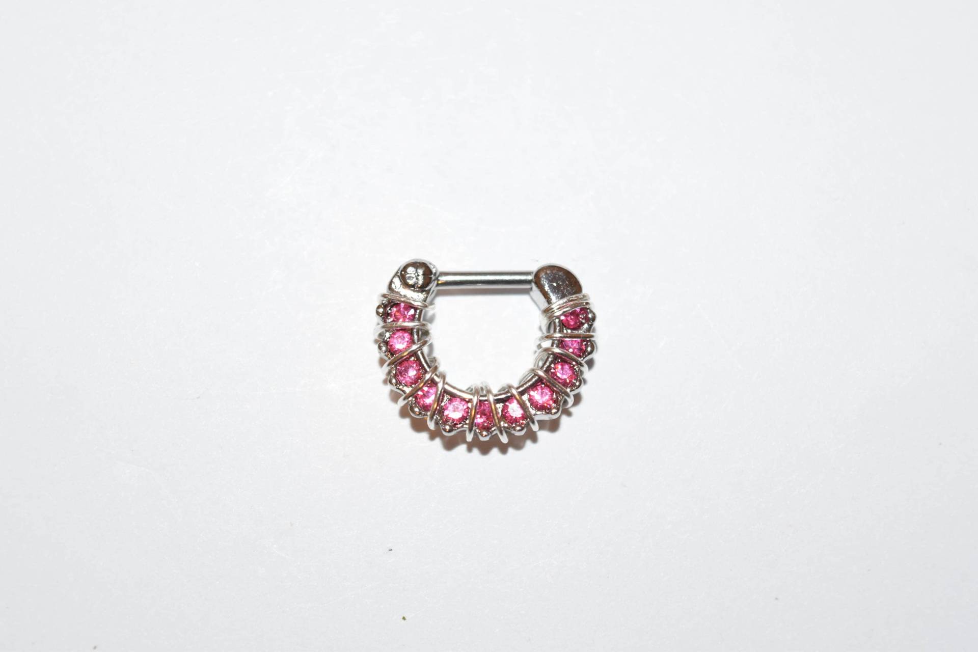 Draht Gewickelt Rosa Edelstein Gepflastert 316L Chirurgenstahl Septum Clicker Ring, Ringe, Nasenringe, Nasenpiercings, Spring Shopping Draht Gewickelt Rosa Edelstein Gepflastert 316L Chirurgenstahl Septum Clicker Ring, Ringe, Nasenringe, Nasenpiercings, Spring Shopping von KnotTreasuresJewelry