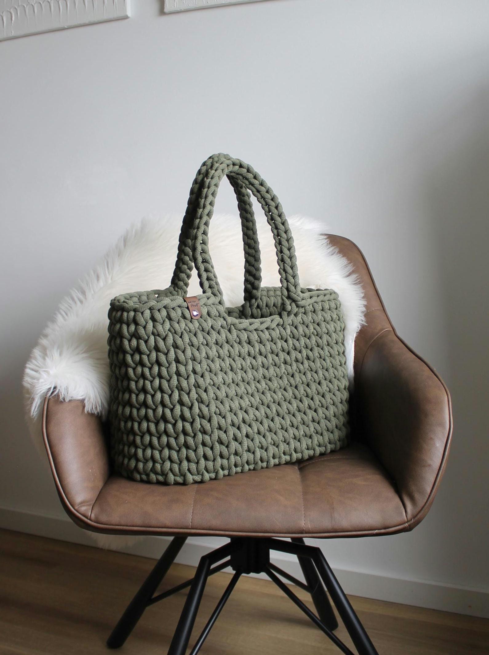 Shopper, Häkeltasche, Handtasche von KnotenpunktHandmade